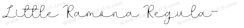 Little Ramona Regula字体转换